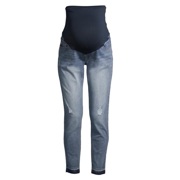 Maternity Straight Leg Jeans for Women - Picture 1 of 6